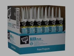 12 Pack DAP Alex Plus Acrylic Latex Caulk with Silicone – 10.1 fl oz Clear