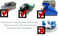 2 Rolls Air Pillow Film 8x4x2000ft Cushion Void Fill Shipping 1.2 Mil 2″ Core