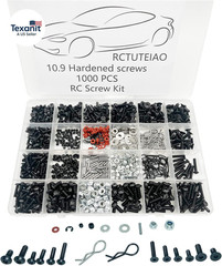 1000Pcs Universal RC Screw Kit Screws Assortment Set, Hardware Fasteners for Tra