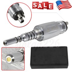 Dental Fiber Optic LED High Speed Turbine Handpiece Coupler 4/6Hole Fit KaVo EQ