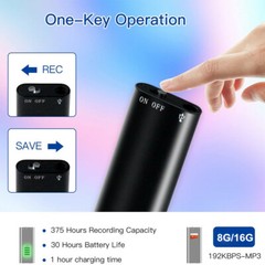 96 Hours Digital Voice Activated Audio Recorder Hidden Mini Audio MP3 Player US