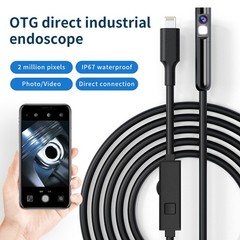 Endoscope Camera with Light, 1920P HD Borescope Camera with 8 LED Lights 16.4ft