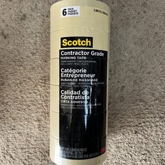 Scotch 1.88 in. x 60.1 yds. Contractor Grade Masking Tape (6-Pack)