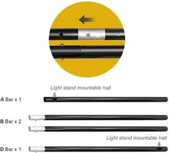 10ft/3M Background Folding Crossbar, Photography Lighting Muslin Backdrop Sup…
