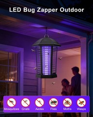 WowCatch Bug Zapper Outdoor Indoor 50,000 Hrs 4200V Mosquito Insect Killer