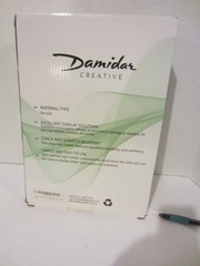 Damidor Creative Slant Back Acrylic Sign Holders- Set of 9- 11X8.5X2″(107
