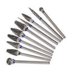 10Pc Tungsten Carbide Steel Dental Polishing Bur 2.35mm For Micromotor Handpiece