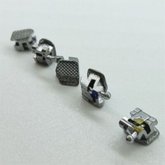 Dental Orthodontic Passive Self Ligating Brackets Roth 022 Hooks 345 Mesh Base