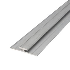 Outwater 1/16in Mill Finish Aluminum Divider Moulding, 12ft Length, Cut to (4)