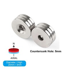 Countersunk Ring Round Disc Strong Magnets Rare Earth Neodymium Hole N35