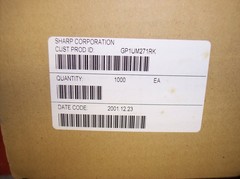 QTY (200) GP1UM271RK SHARP 38Khz IR DETECTING UNIT FOR REMOTE CONTROL