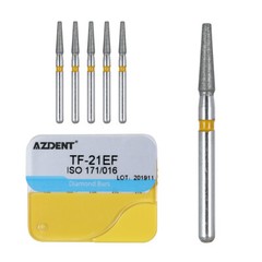 100pcs Dental Diamond Burs Kit for High Speed Handpiece Medium FG 1.6MM AZDENT