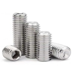 6 Pcs M10-1.5x25mm Hex Socket Head Cup Point Set Screws, Allen Head Grub Scre…
