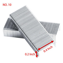 10000 Pcs 10# Mini Staples, 0.4 Inch X 0.2 Inch Stainless Steel Staples for Smal