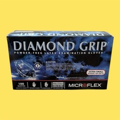 *100-Gloves* MicroFlex Diamond Grip Powder-Free Latex Exam X-Small MF-300-XS