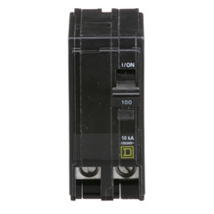 SQUARE D QO2100 Circuit Breaker,100A,Plug In,120/240V,2P