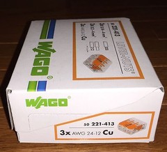 50 pcs WAGO 221-413 COMPACT Splicing Connectors 3 pole Lever Nuts FREE SHIPPING!