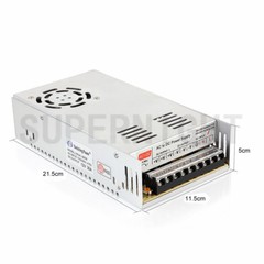 2Pcs AC-DC12V 30A Regulated Switching Power Supply for 5050/3528 LED Strip Light