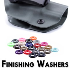 Finishing Washers – #8 – Round Top – Nylon – for Holster & Sheath Making