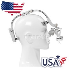 ETERFANT Dental Headband 3.5X Binocular Loupes+5W Dual LED Head Light 2 Leds