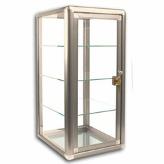 Glass Countertop Display Case Store Fixture Showcase with front lock