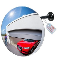 11.65 Inch Frameless 1.8mm Thick Acrylic Convex Security Mirror Wide Angle