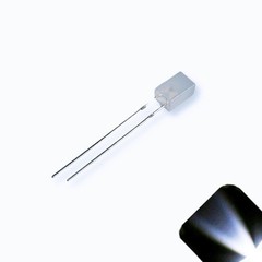 20 x 12v 3mm Cube Frosted Lens LED – Cool White LED – Ultra Bright (5v-15v)