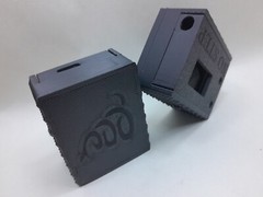 Meshtastic Heltec V3 node case only Holds 2000mah battery 3D printed BLACK