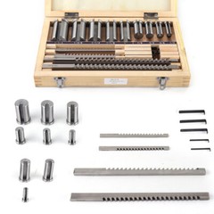 18 * HSS Keyway Broach Set Inch Size Broaches Bushings Shim CNC Metalworking Set