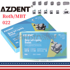 AZDENT Dental Orthodontic Self-Ligating Bracket Braces Roth/MBT.022 Hooks 3-4-5