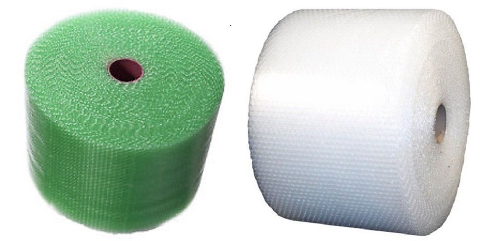 3/16″ x 400′ x 12″ Clear & Recycled Small Bubble Cushioning Padding Roll 400FT
