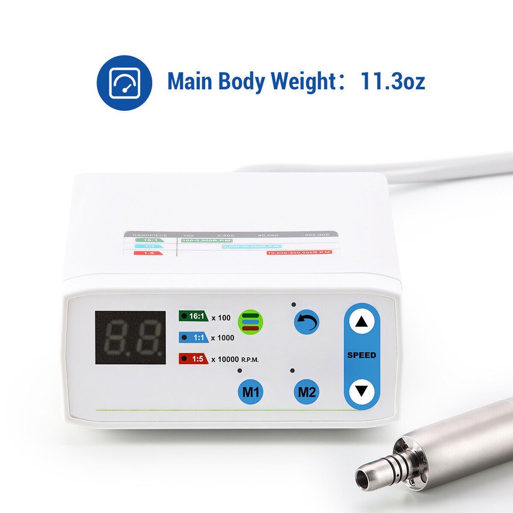 Dental Electric LED Brushless Micro Motor 4H/1:1/1:5/1:4.2 Increasing Handpiece