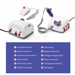 Dental Lab Marathon Electric Micromotor Polishing Unit & 40K rpm Motor Handpiece