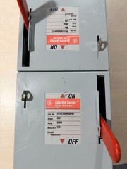 GE Spectra ADS36600HD 60A Fusible Load Break Switch 3 Pole 600V USED WORKING