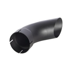 Exhaust Stack Pipe Replacement for UNIVERSAL – 4″ x 12″, Curved Black