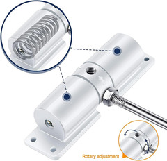 Automatic Door Closer, Zinc Alloy Safety Spring Door Closer Adjustable 30 Kg Clo