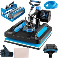 15″x15″ 5 in 1 Heat Press Machine Transfer Sublimation T-Shirt Mug Hat Plate