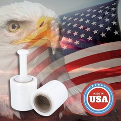 24 Rolls Cast Hand Stretch Wrap 5″x700′ 120 Ga Clear Shrink Film Made In Usa