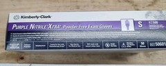 NEW Box Of 50 KIMBERLY CLARK KC500 50601 SMALL 12″ PURPLE NITRILE-XTRA GLOVES