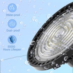 8 Pack UFO Led High Bay Light 200W Industrial Commercial Garage Light 90-277V