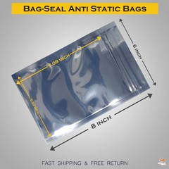 50 x Anti Static Shielding ESD Bag 6″ x 8″ Zip Lock Reclosable 15x20CM