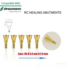 US Dental Healing Cap Abutment RC NC Cover Screw Titanium Fit Straumann ITI BLT
