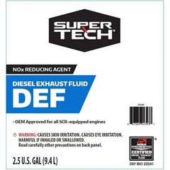 Super Tech DEF Diesel Exhaust Fluid, 2.5 gal- Free Shipping USA