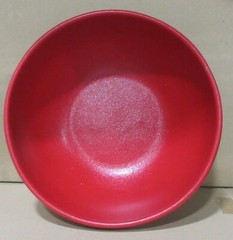 G.E.T. Enterprises BRD15 Bugambilia Classic Textured Finish Fire Red Round Bowl