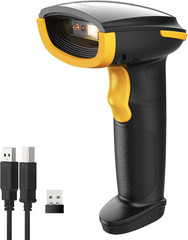Inateck Wireless Barcode Scanner Bluetooth 1D USB 2000mAh 1 Charge 3 Months
