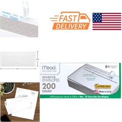 All Purpose Security Envelopes 200 Count Self Adhesive 4.125 x 9.5 Inches