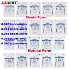 AZDENT Dental Orthodontic Super Elastic Niti Round Arch Wire Ovoid/Nature Form