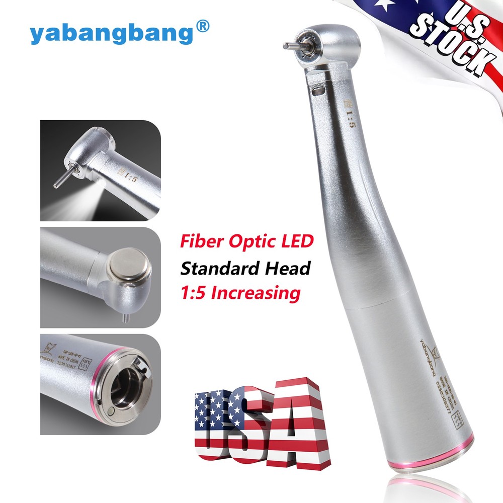 yabangbang/sandent 1:5 Increasing Fiber Optic LED Contra Angle Handpiece