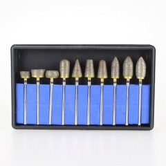 10pcs 2.35mm Dental Lab Polishing Burr Fully-Sintered Diamond Burs Tooth Drills