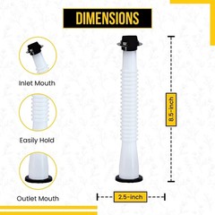 KP- 3 SETS EZ Pour Durable Gas Can Spout Replacement -Fits Midwest/Blitz/Scepter